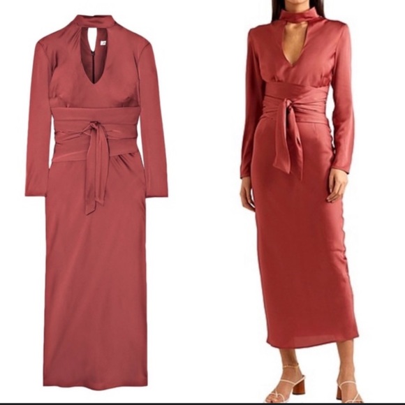 The Line by K | Dresses | Nwt The Line By K Porter Hammered Belted Wrap ...